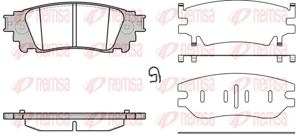 Brake Pad Set, disc brake (1636 00)