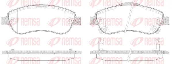 Brake Pad Set, disc brake (1289 02)