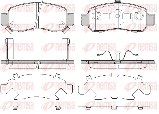 Brake Pad Set, disc brake (0816 12)