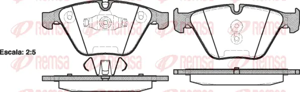 Brake Pad Set, disc brake (0857 10)