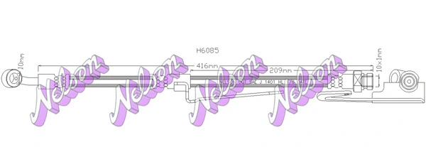 Brake Hose (H6085)