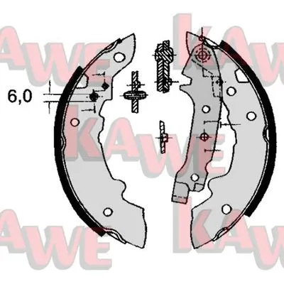 Brake Shoe Set (04320)