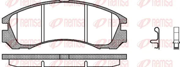 Brake Pad Set, disc brake (0354 32)