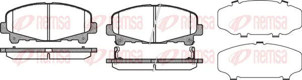 Brake Pad Set, disc brake (1390 02)