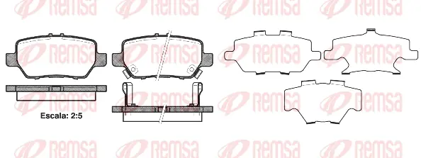 Brake Pad Set, disc brake (1168 02)