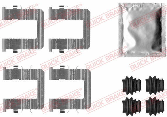 Accessory Kit, disc brake pad (109-0074)