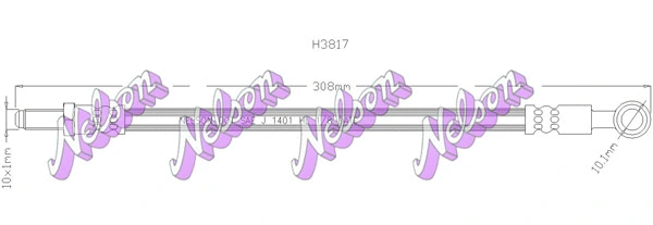 Brake Hose (H3817)