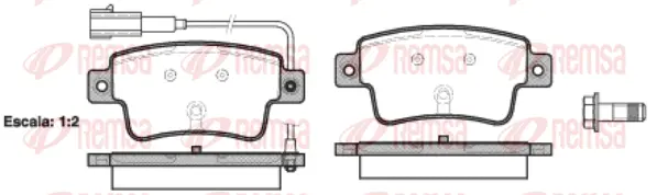 Brake Pad Set, disc brake (1198 02)