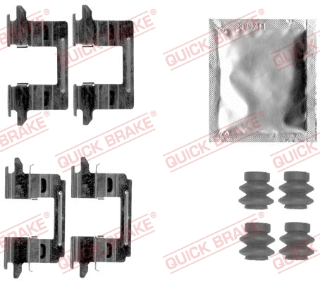 Accessory Kit, disc brake pad (109-1841)
