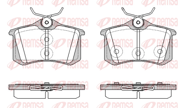 Brake Pad Set, disc brake (1391 57)