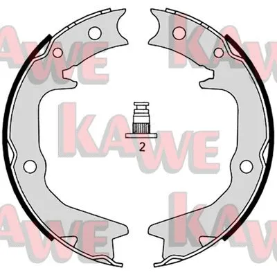 Brake Shoe Set, parking brake (08920)