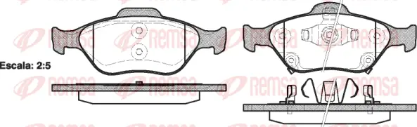 Brake Pad Set, disc brake (0766 12)
