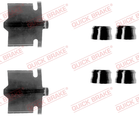 Accessory Kit, disc brake pad (109-1084)