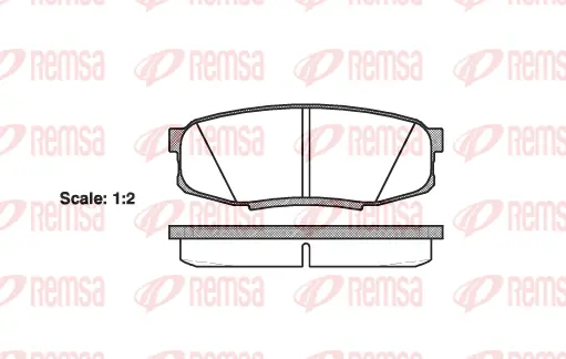 Brake Pad Set, disc brake (1272 00)