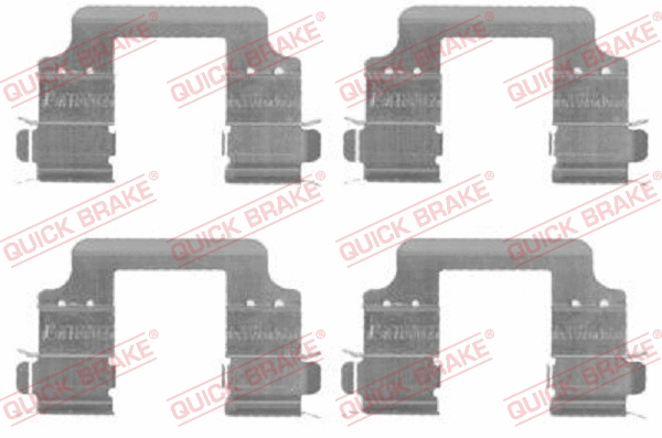 Accessory Kit, disc brake pad (109-1728)
