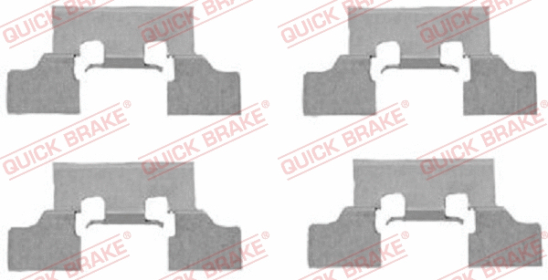 Accessory Kit, disc brake pad (109-1647)