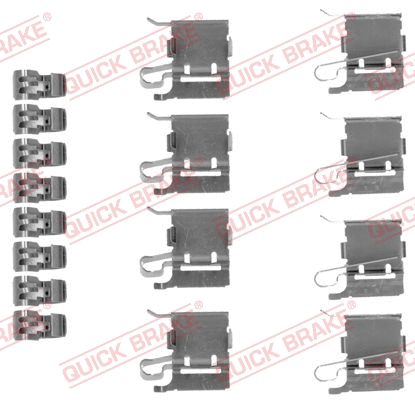 Accessory Kit, disc brake pad (109-1748)