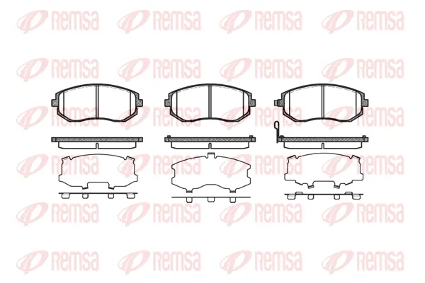 Brake Pad Set, disc brake (0951 11)