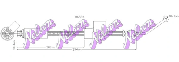 Brake Hose (H6584)