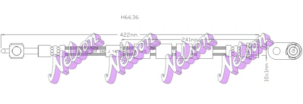 Brake Hose (H6636)