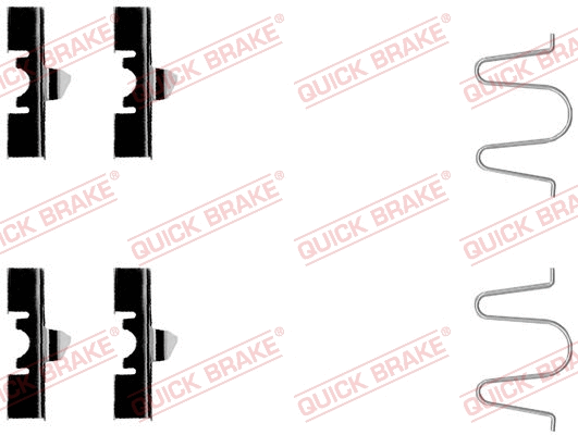 Accessory Kit, disc brake pad (109-1170)