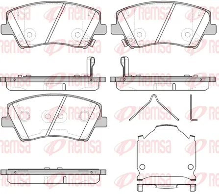 Brake Pad Set, disc brake (1412 04)