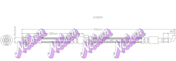 Brake Hose (H3909)