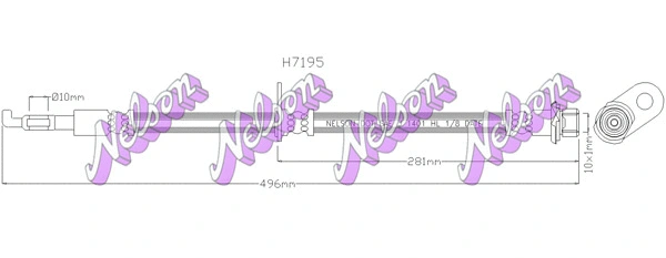Brake Hose (H7195)
