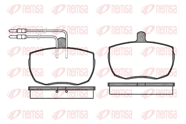Brake Pad Set, disc brake (0056 04)