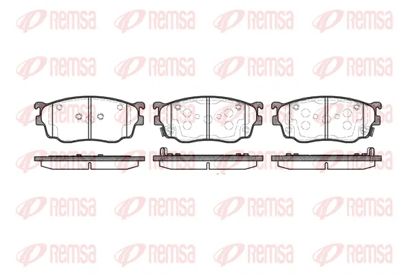 Brake Pad Set, disc brake (0800 12)