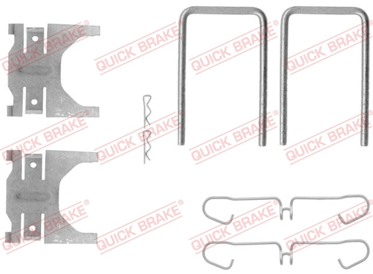 Accessory Kit, disc brake pad (109-1144)