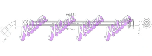 Brake Hose (H6981)