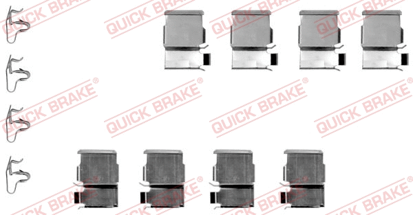 Accessory Kit, disc brake pad (109-1133)