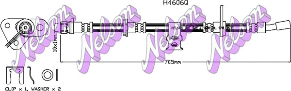 Brake Hose (H4606Q)