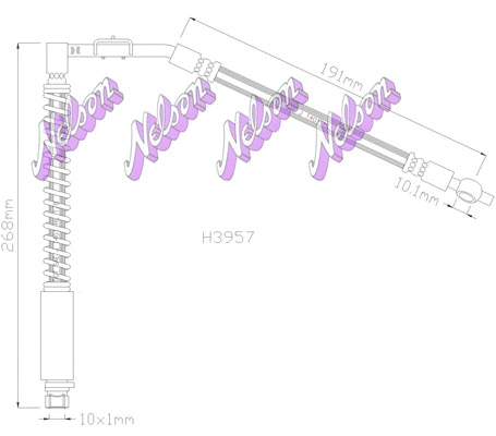 Brake Hose (H3957)