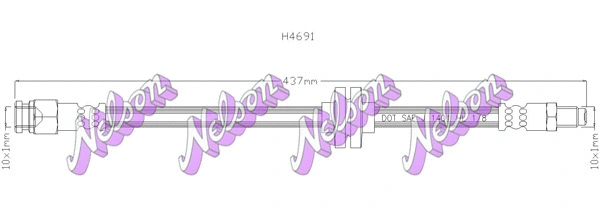 Brake Hose (H4691)