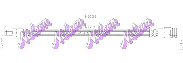Brake Hose (H6058)