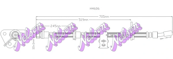 Brake Hose (H4606)