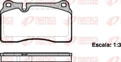 Brake Pad Set, disc brake (1200 00)