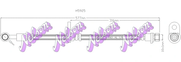 Brake Hose (H5925)