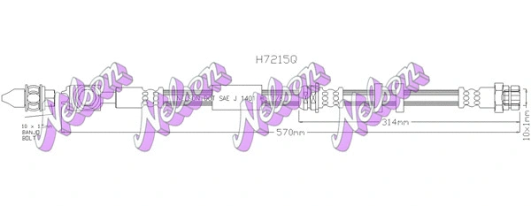 Brake Hose (H7215Q)