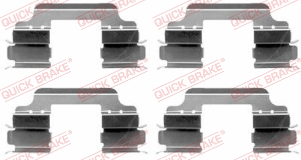 Accessory Kit, disc brake pad (109-1648)