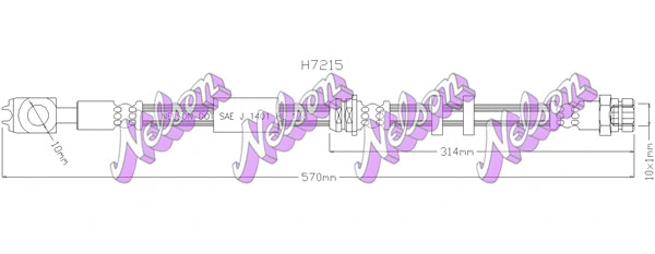 Brake Hose (H7215)
