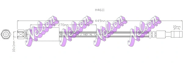 Brake Hose (H4611)