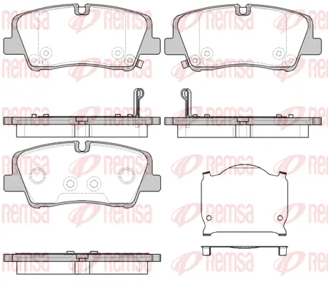 Brake Pad Set, disc brake (1687 00)