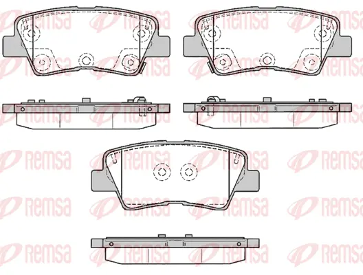 Brake Pad Set, disc brake (1362 85)