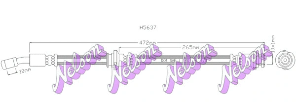 Brake Hose (H5637)