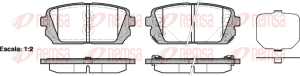 Brake Pad Set, disc brake (1303 02)