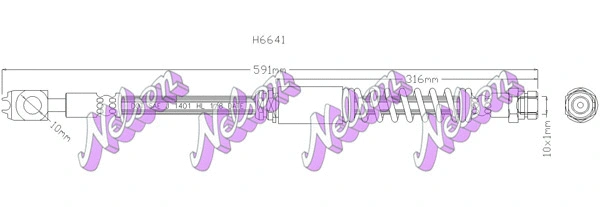 Brake Hose (H6641)