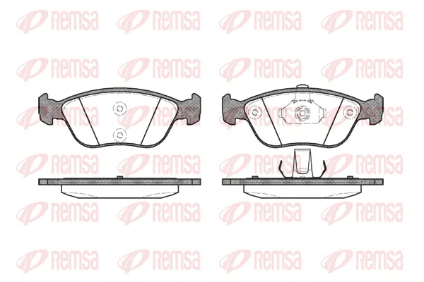 Brake Pad Set, disc brake (0722 00)